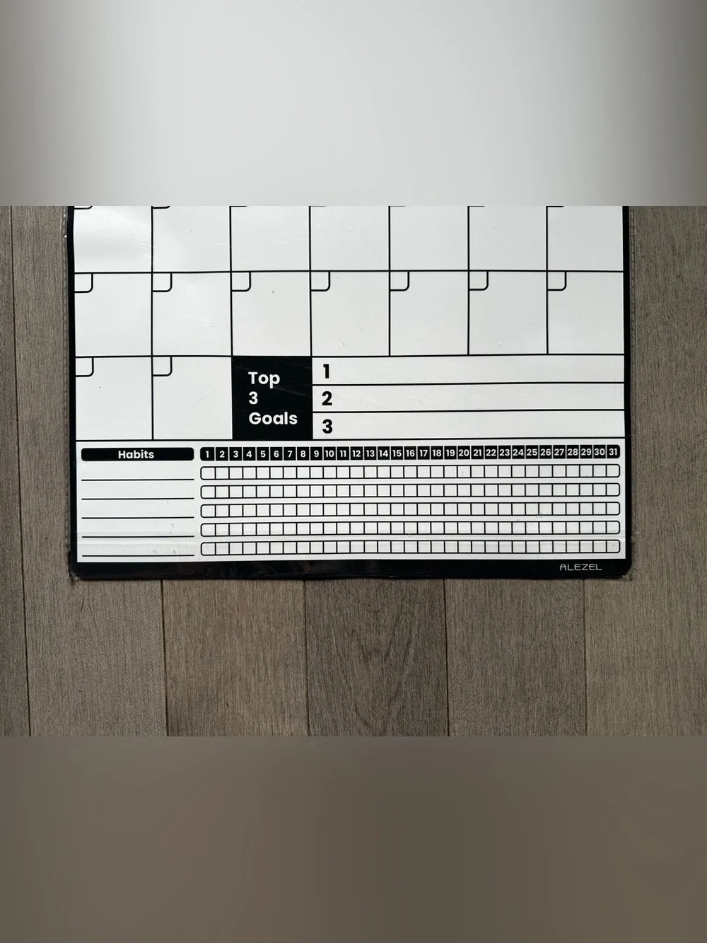 Magnetic Refrigerator Monthly Calender Planner Organizer Goals Habits NEW